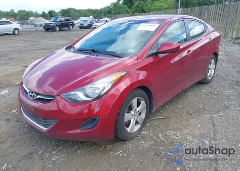 2013 Hyundai Elantra Gls из США, поврежденный, VIN 5NPDH4AE9DH437581